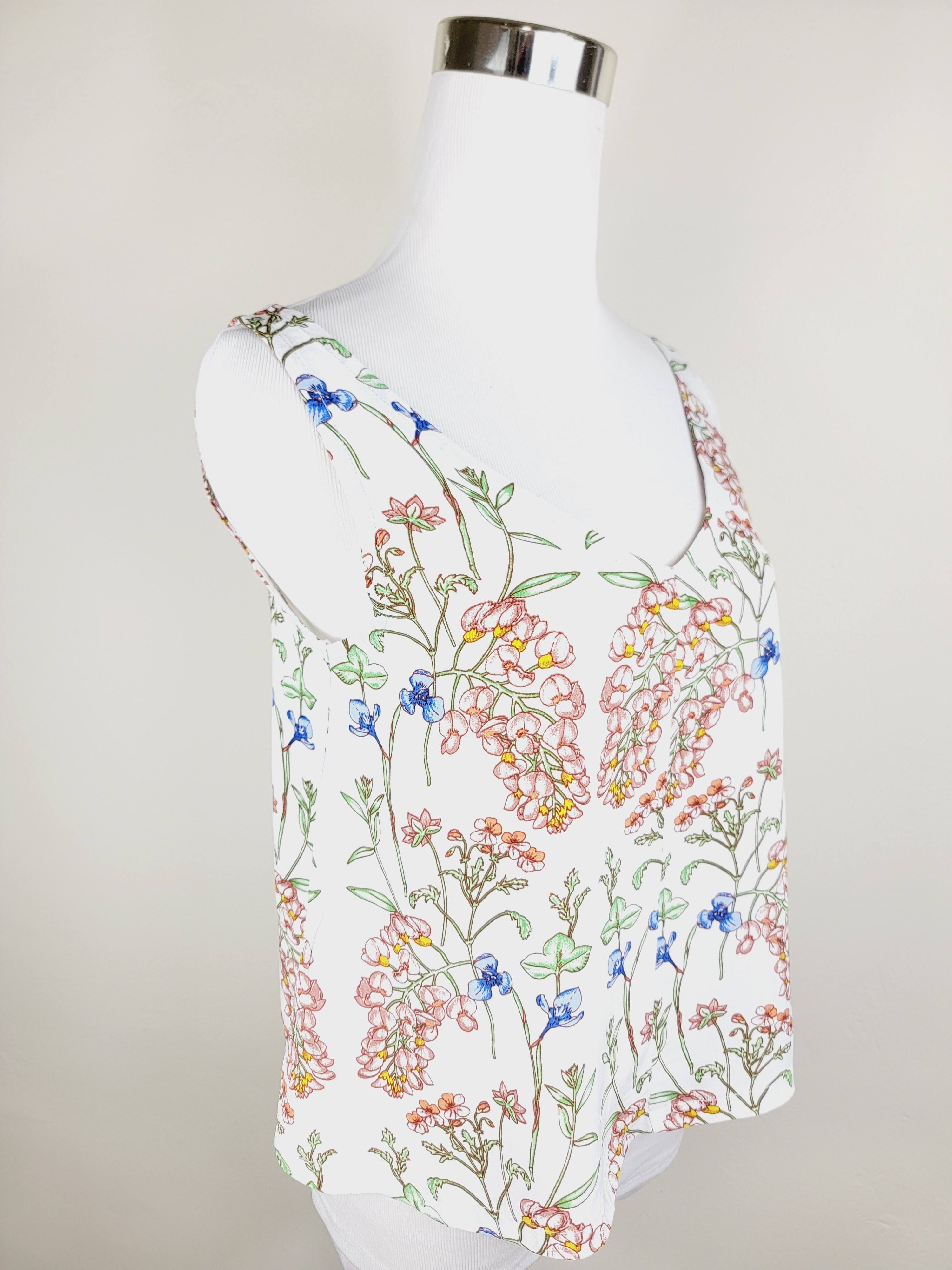 A LINE CUT TANK TOP
