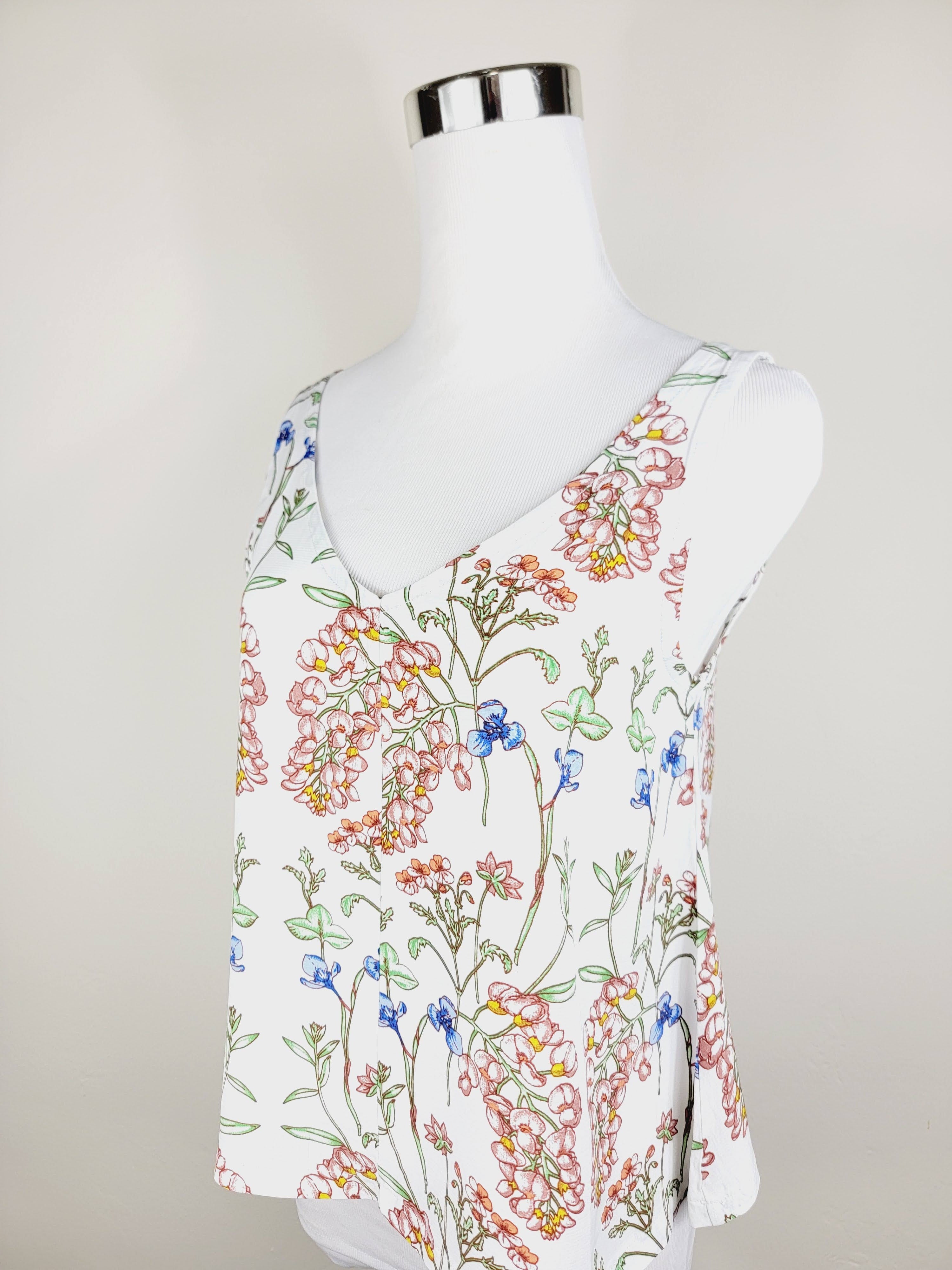 A LINE CUT TANK TOP