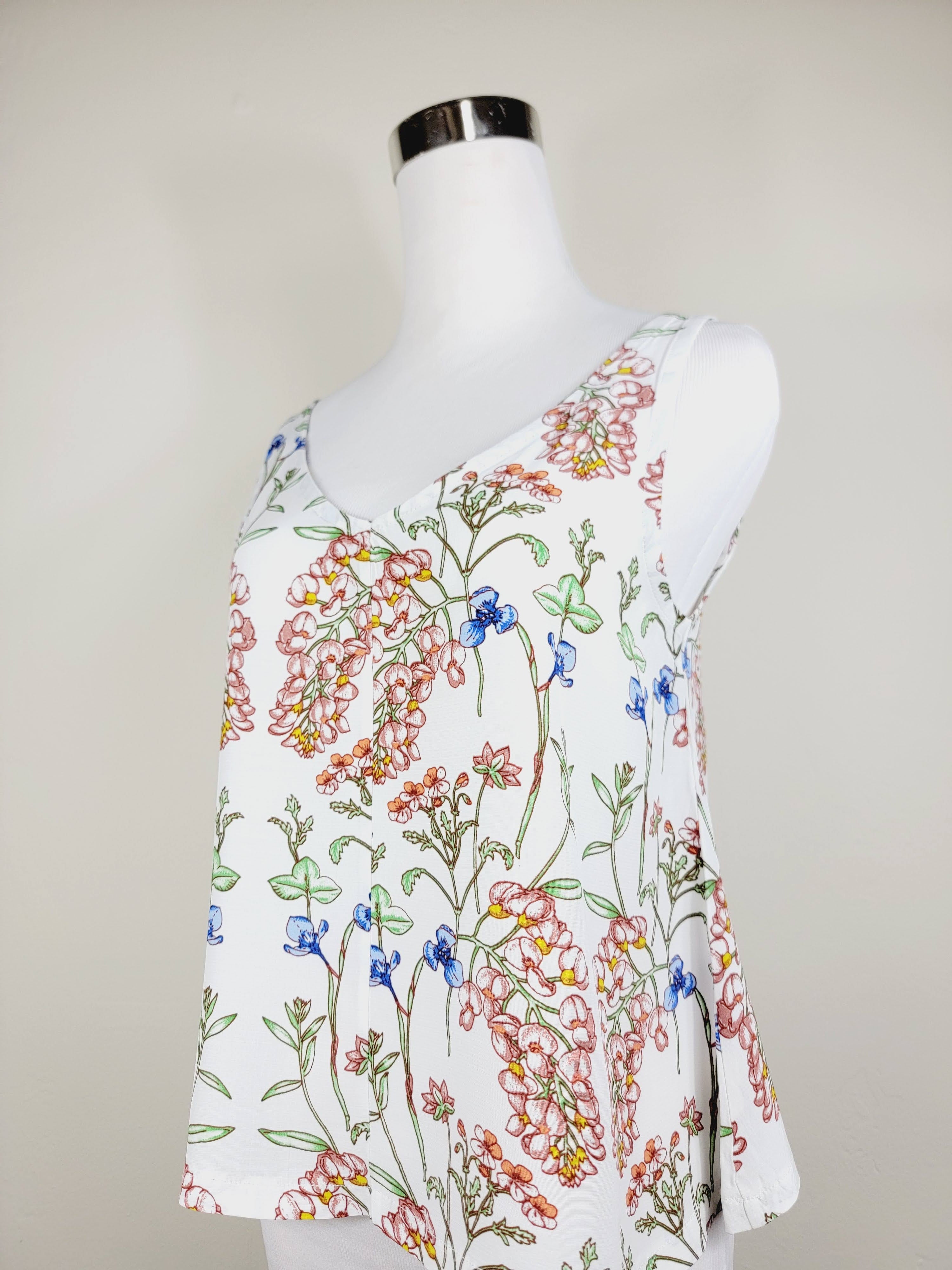 A LINE CUT TANK TOP