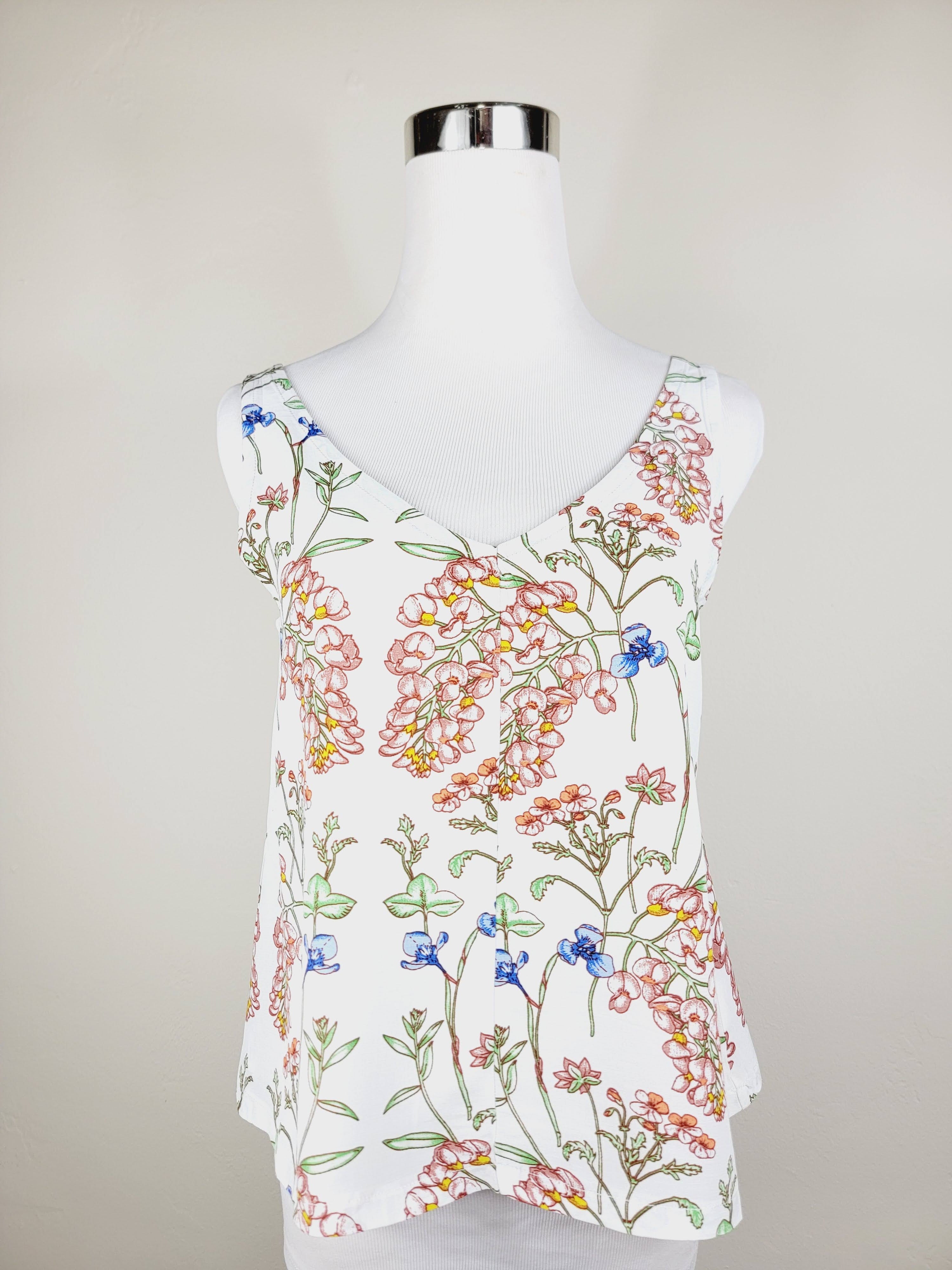 A LINE CUT TANK TOP