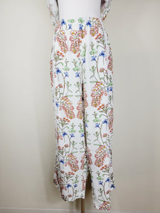 STRAIGHT-LEG ELASTICATED COTTON PANTS