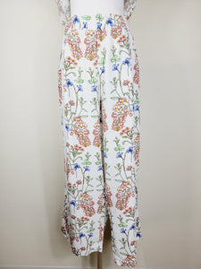 STRAIGHT-LEG ELASTICATED COTTON PANTS