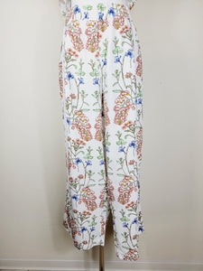 STRAIGHT-LEG ELASTICATED COTTON PANTS
