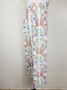 STRAIGHT-LEG ELASTICATED COTTON PANTS