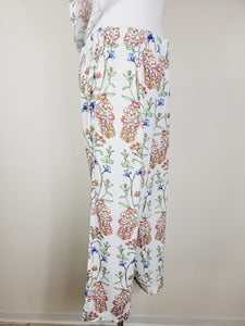 STRAIGHT-LEG ELASTICATED COTTON PANTS