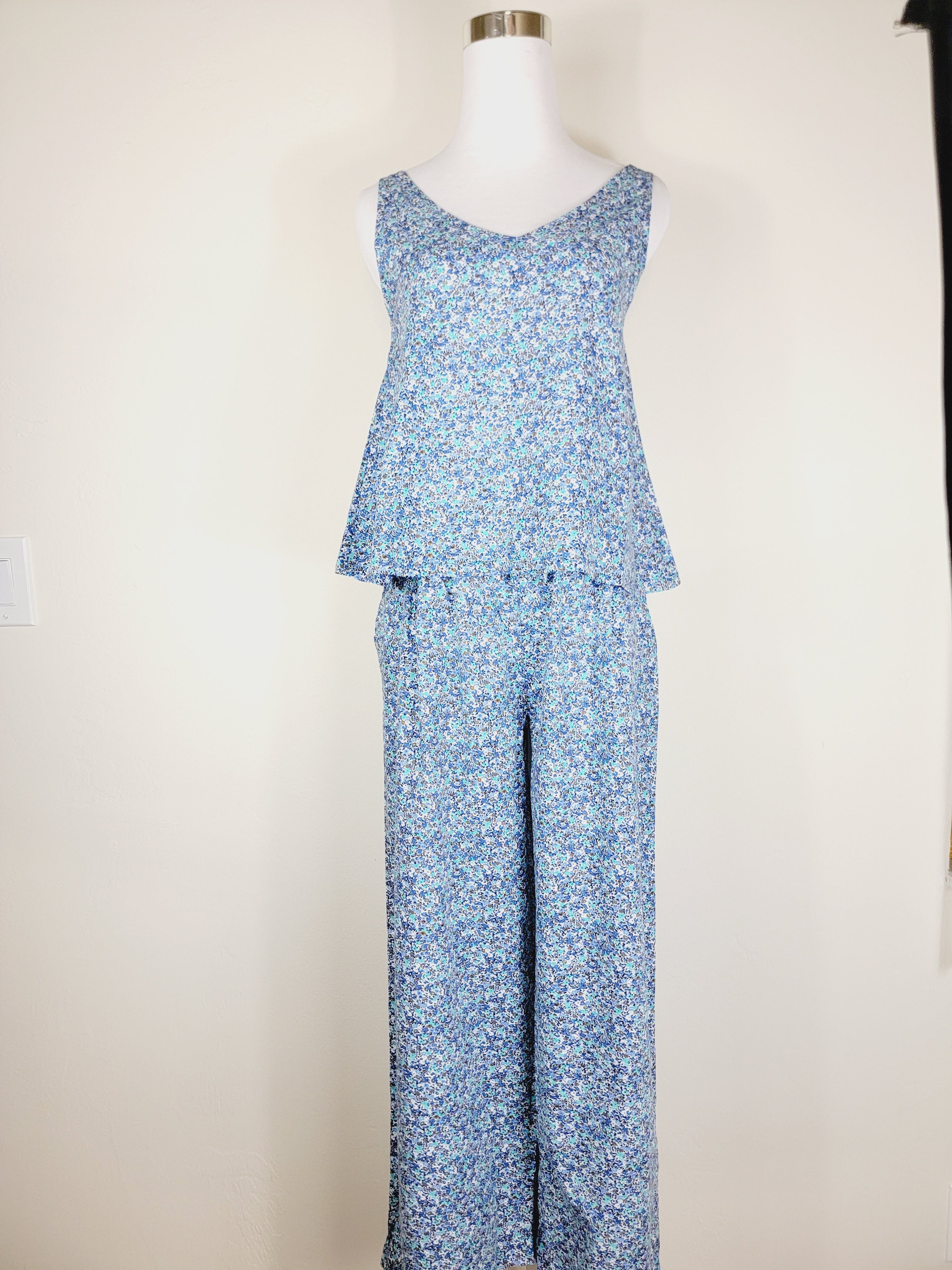 STRAIGHT-LEG ELASTICATED COTTON PANTS