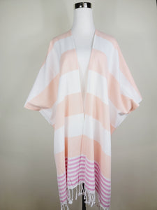Beach cover up, Beach Dress open front - Orange