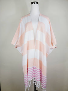 Beach cover up, Beach Dress open front - Orange