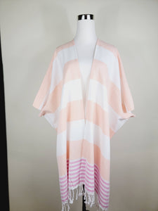 Beach cover up, Beach Dress open front - Orange