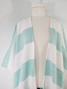 Beach cover up, Beach Dress open front - Mint
