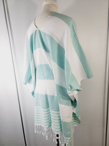 Beach cover up, Beach Dress open front - Mint