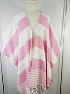 Beach cover up, Beach Dress open front - Pink