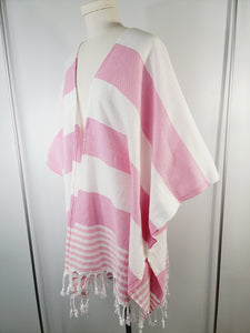Beach cover up, Beach Dress open front - Pink