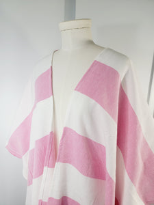 Beach cover up, Beach Dress open front - Pink