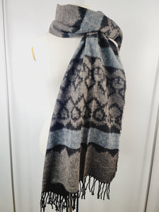 Scarf, Shawl, Extra Soft Unisex Head Cover - Brown/Black