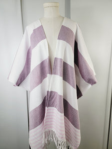 Beach cover up, Beach Dress open front - Cherry