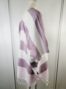 Beach cover up, Beach Dress open front - Cherry