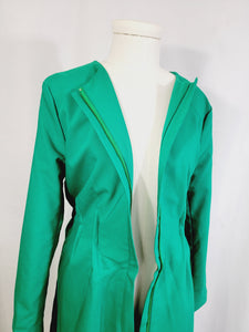 LONG BELTED JACKET WITH POCKETS