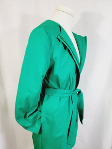 LONG BELTED JACKET WITH POCKETS