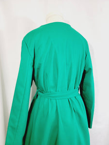 LONG BELTED JACKET WITH POCKETS