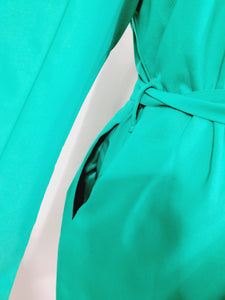 LONG BELTED JACKET WITH POCKETS