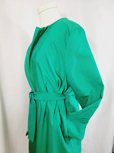 LONG BELTED JACKET WITH POCKETS