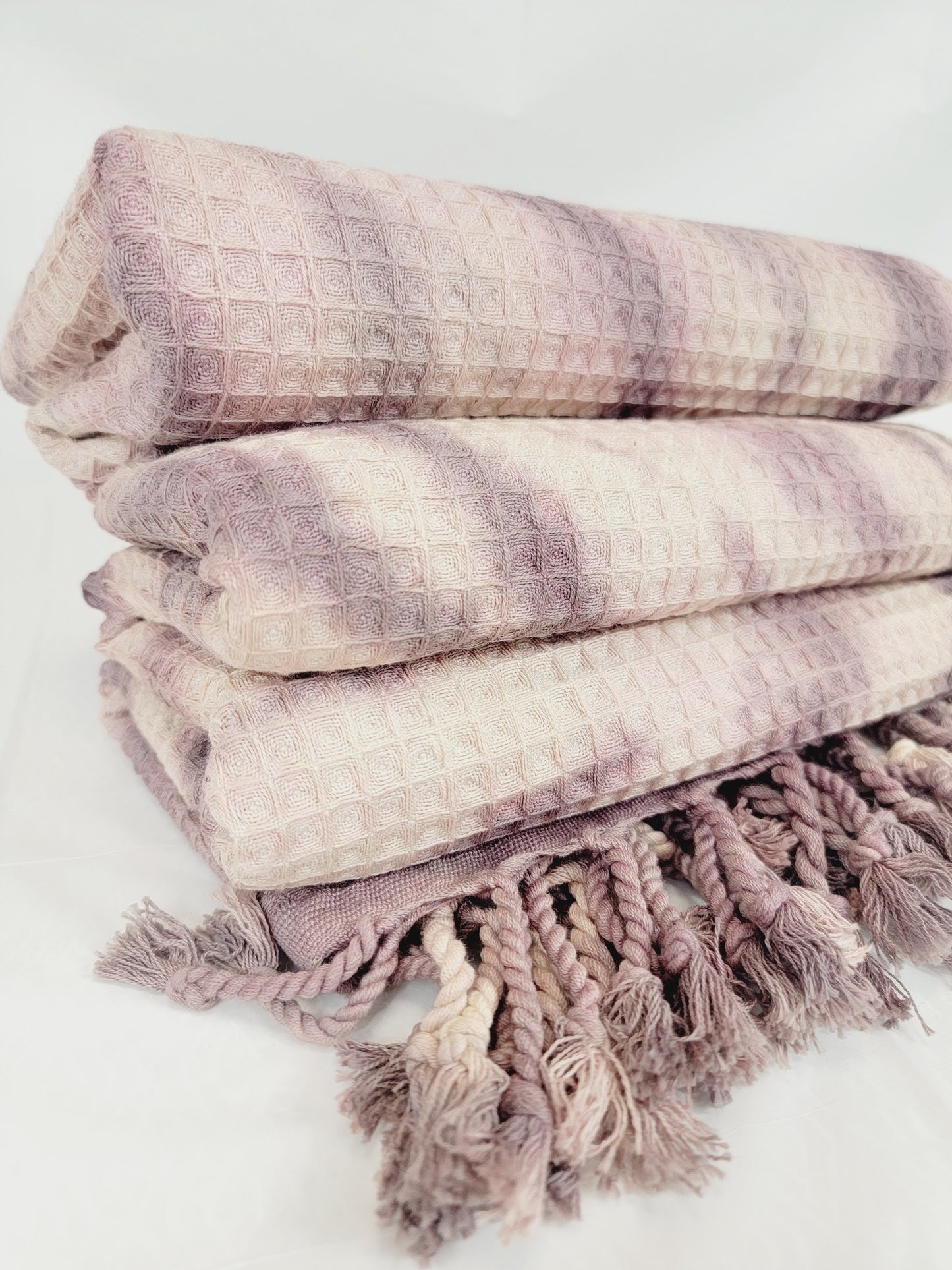 Toalla de baño, Toalla de gofre, Toalla de playa turca, Tie dye hecho a mano