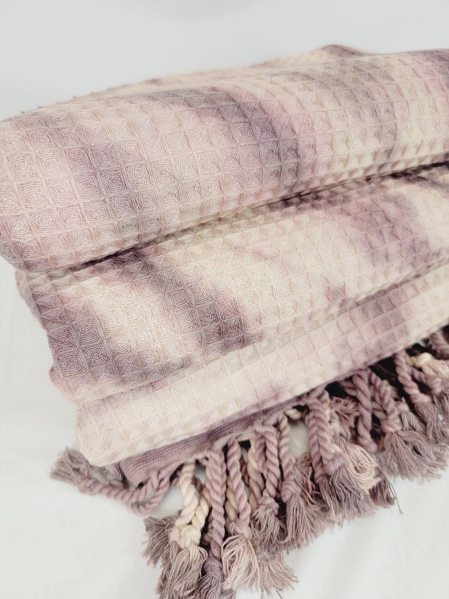 Toalla de baño, Toalla de gofre, Toalla de playa turca, Tie dye hecho a mano