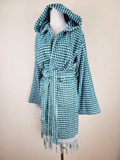 Waffle Throw Ligero de secado rápido - Teñido anudado morado