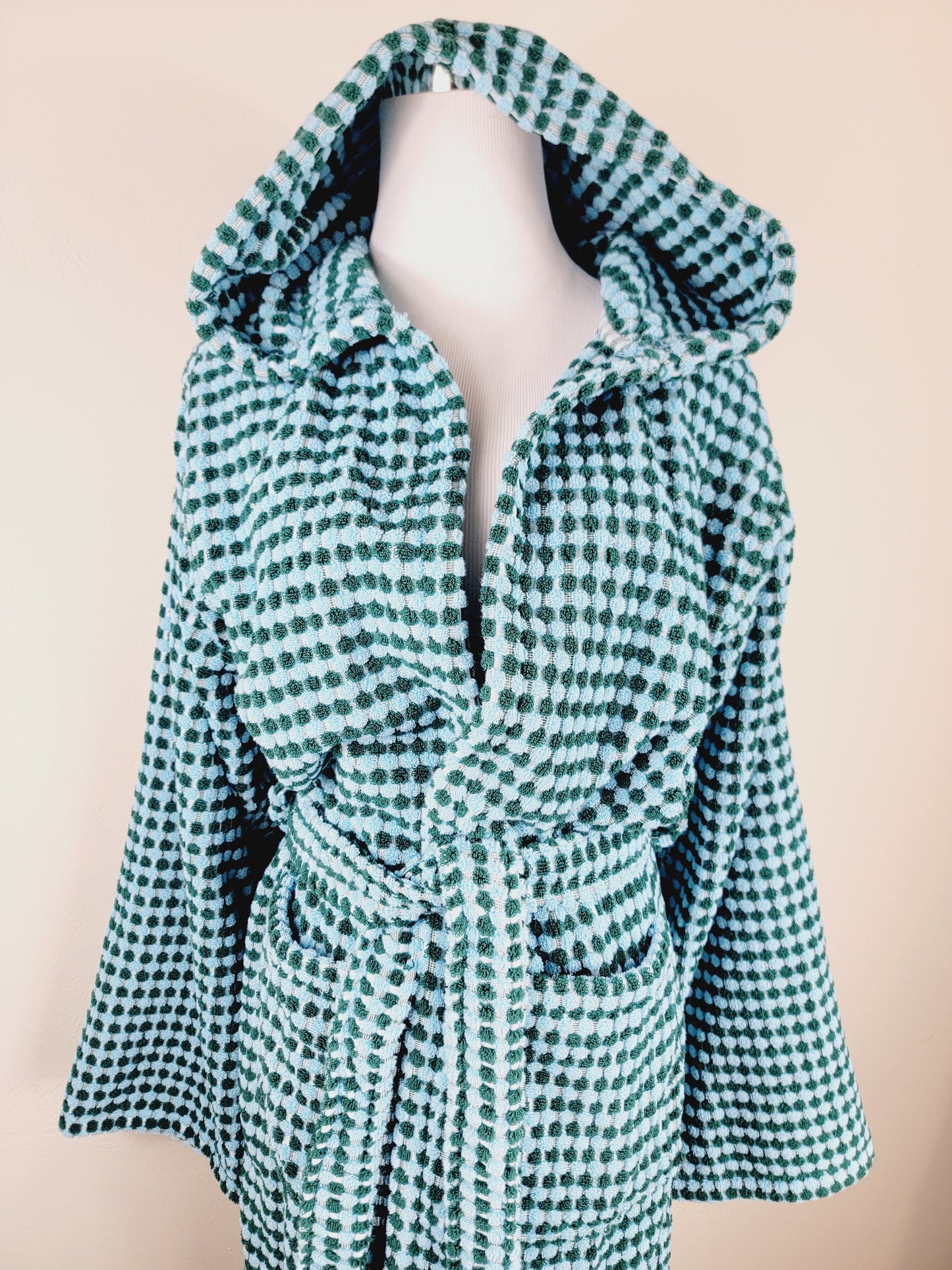 Waffle Throw Ligero de secado rápido - Teñido anudado morado