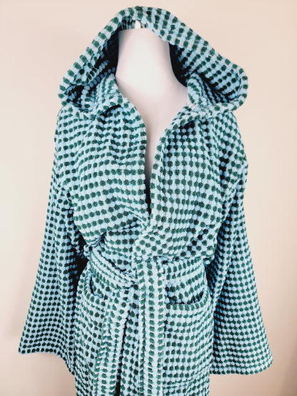 Waffle Throw Ligero de secado rápido - Teñido anudado morado