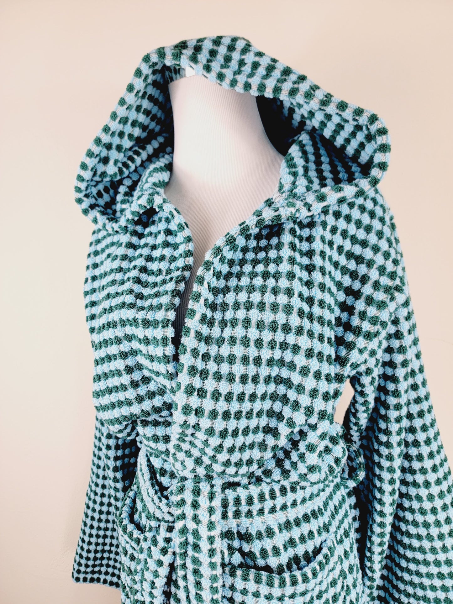 Waffle Throw Ligero de secado rápido - Teñido anudado morado