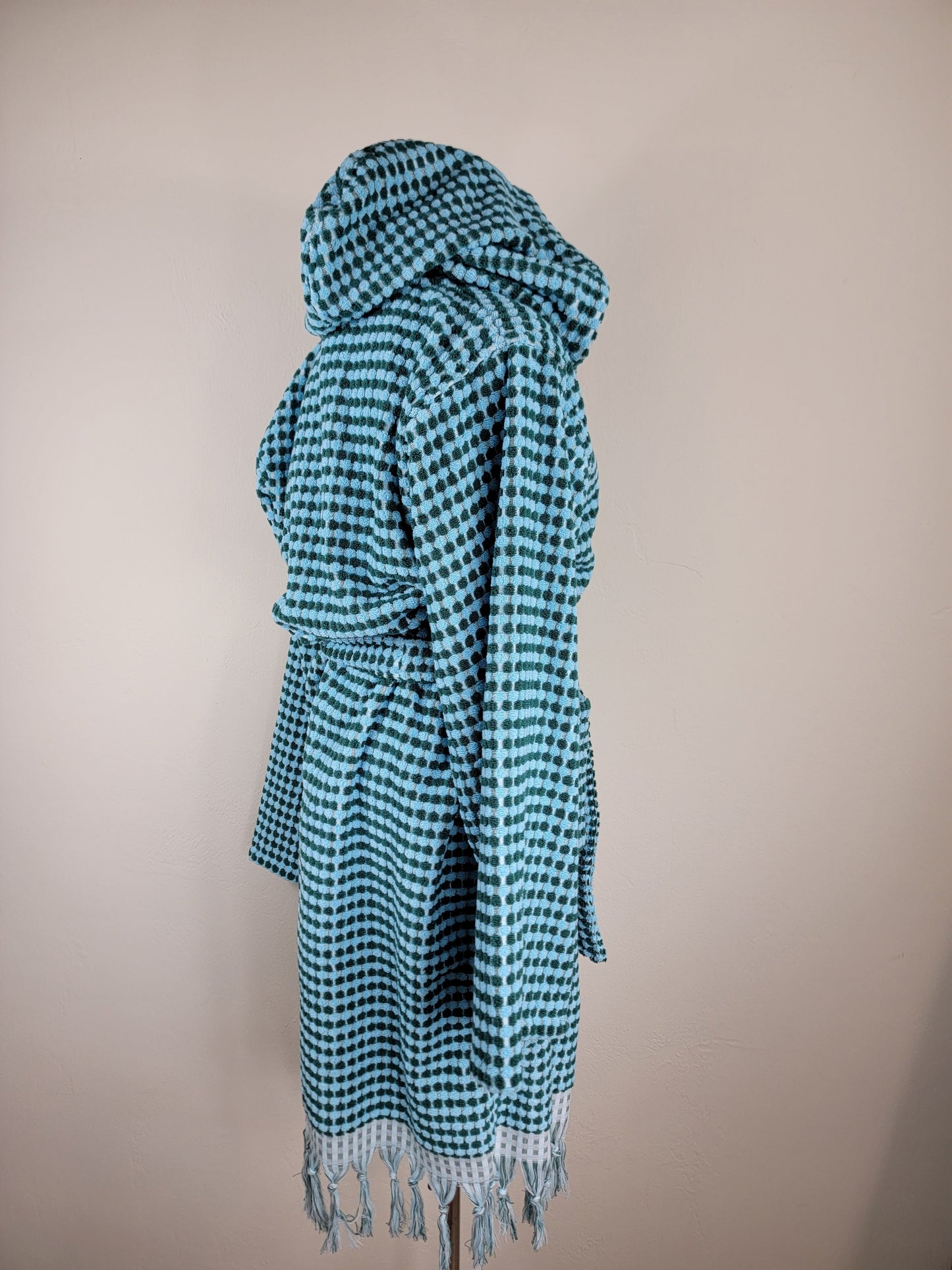 Waffle Throw Ligero de secado rápido - Teñido anudado morado