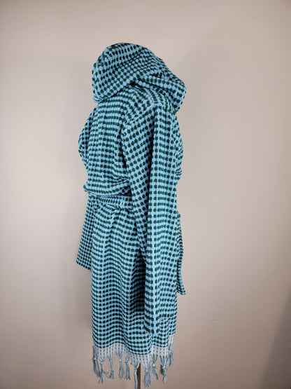 Waffle Throw Ligero de secado rápido - Teñido anudado morado