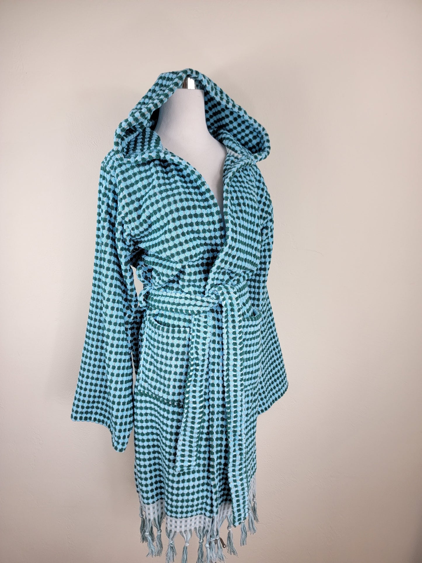 Waffle Throw Ligero de secado rápido - Teñido anudado morado