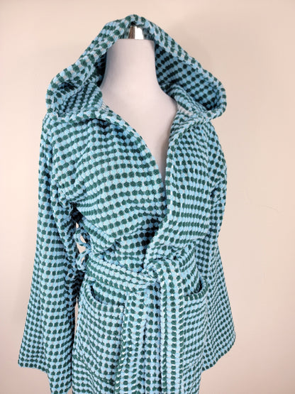 Waffle Throw Ligero de secado rápido - Teñido anudado morado