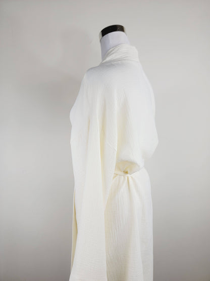 Women's Cotton Muslin Robe,Wrap style , Loose Sleeves,Belted