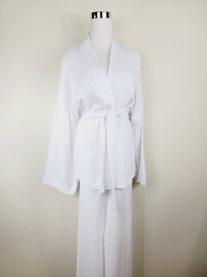 Breathable Muslin Set for Women, Versatile Everyday Wear