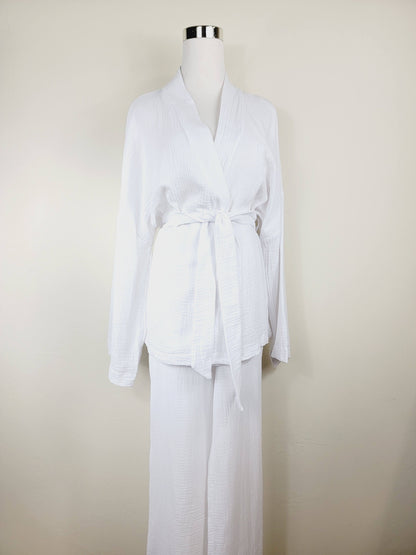 Breathable Muslin Set for Women, Versatile Everyday Wear