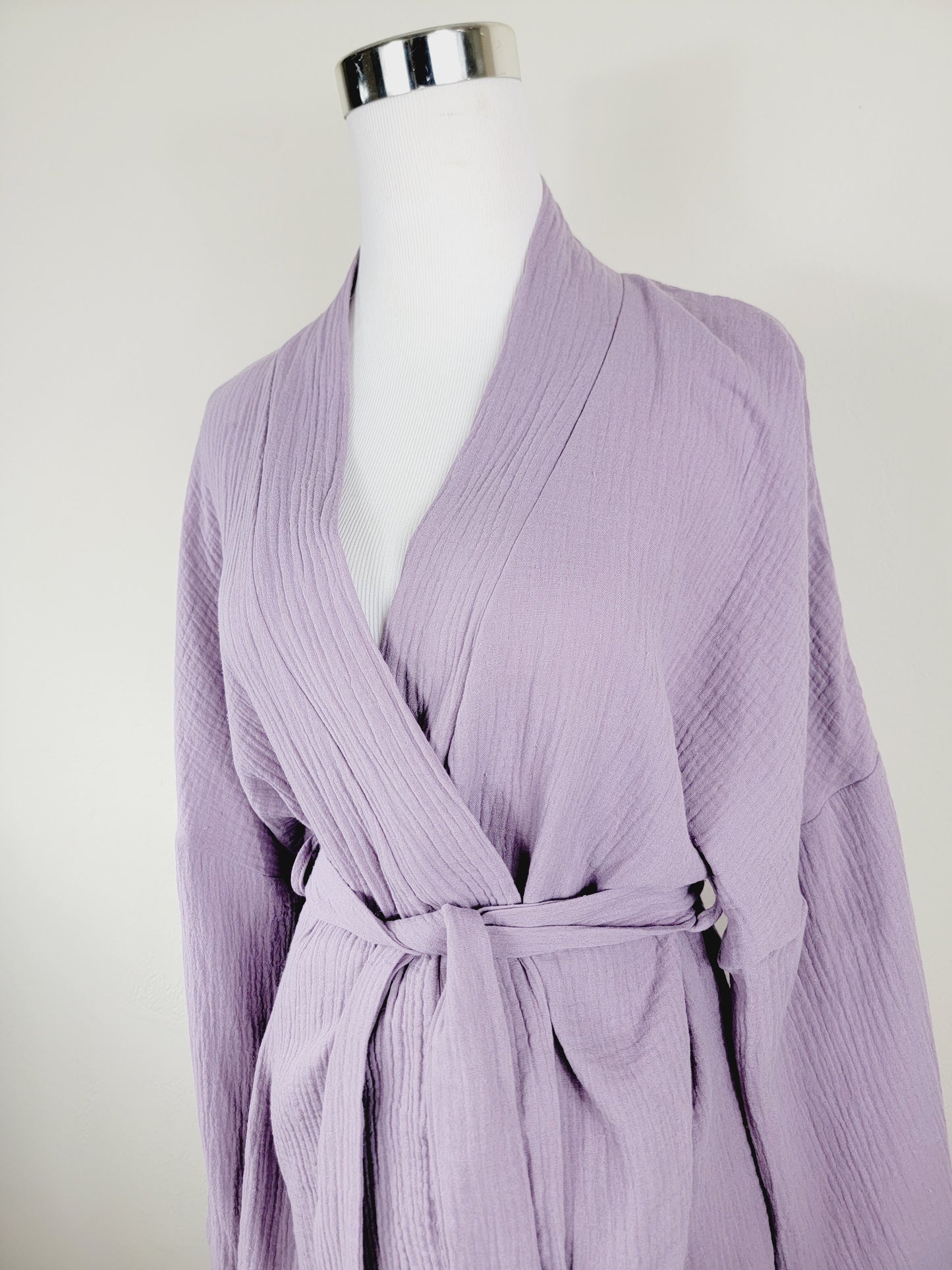 Breathable Muslin Set for Women, Versatile Everyday Wear, Lilac