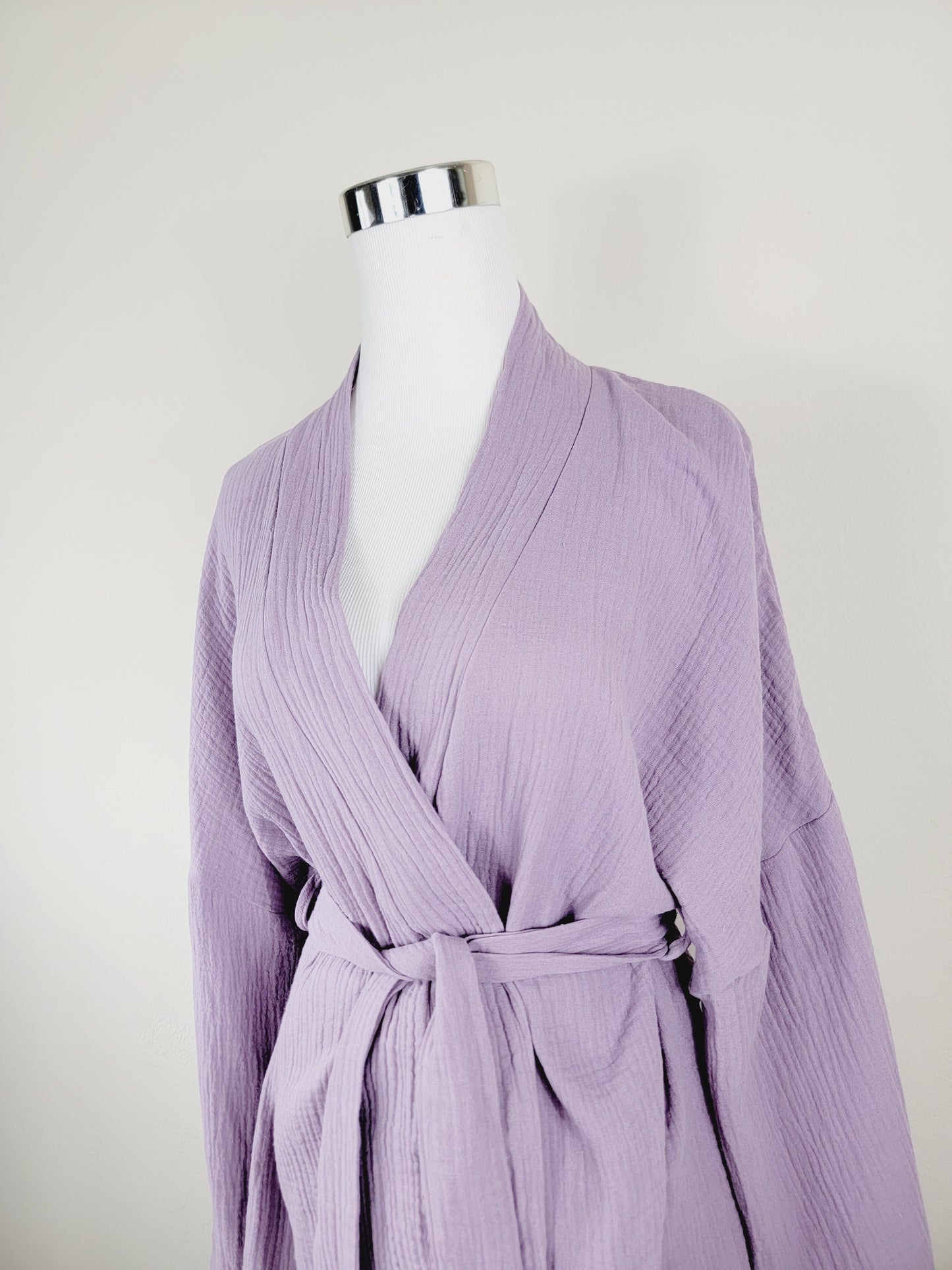 Breathable Muslin Set for Women, Versatile Everyday Wear, Lilac