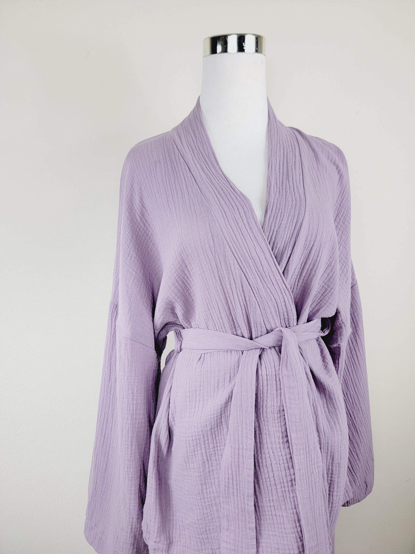 Breathable Muslin Set for Women, Versatile Everyday Wear, Lilac