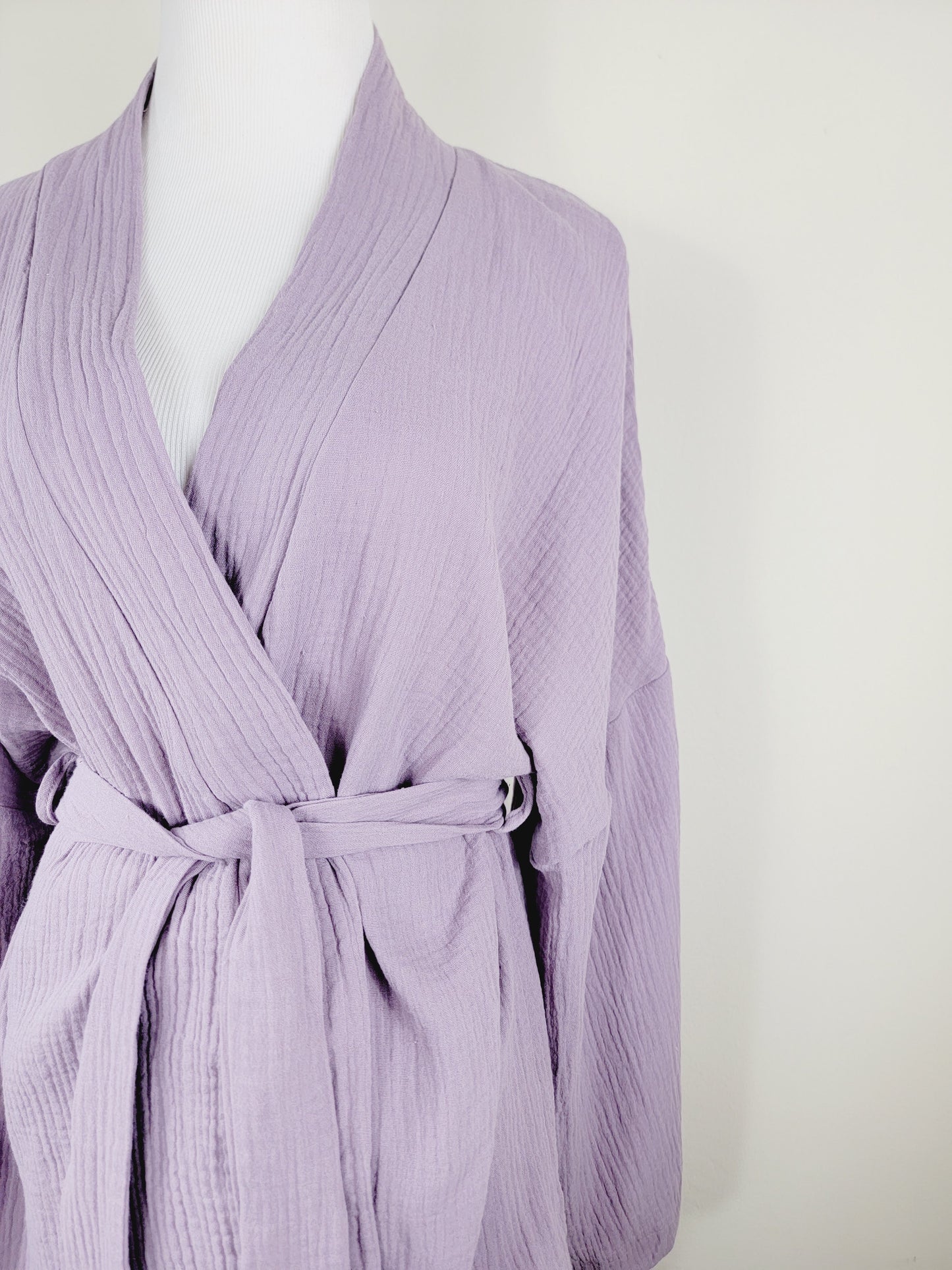 Breathable Muslin Set for Women, Versatile Everyday Wear, Lilac