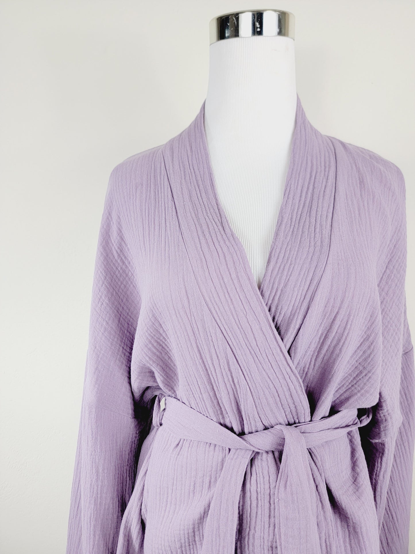 Breathable Muslin Set for Women, Versatile Everyday Wear, Lilac