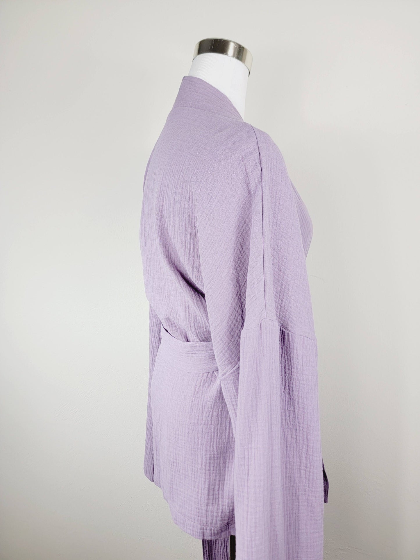 Breathable Muslin Set for Women, Versatile Everyday Wear, Lilac