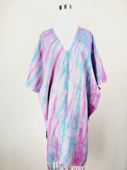 One Size Everyday Cover Up Towel – Beach Perfect, Blue/Pink