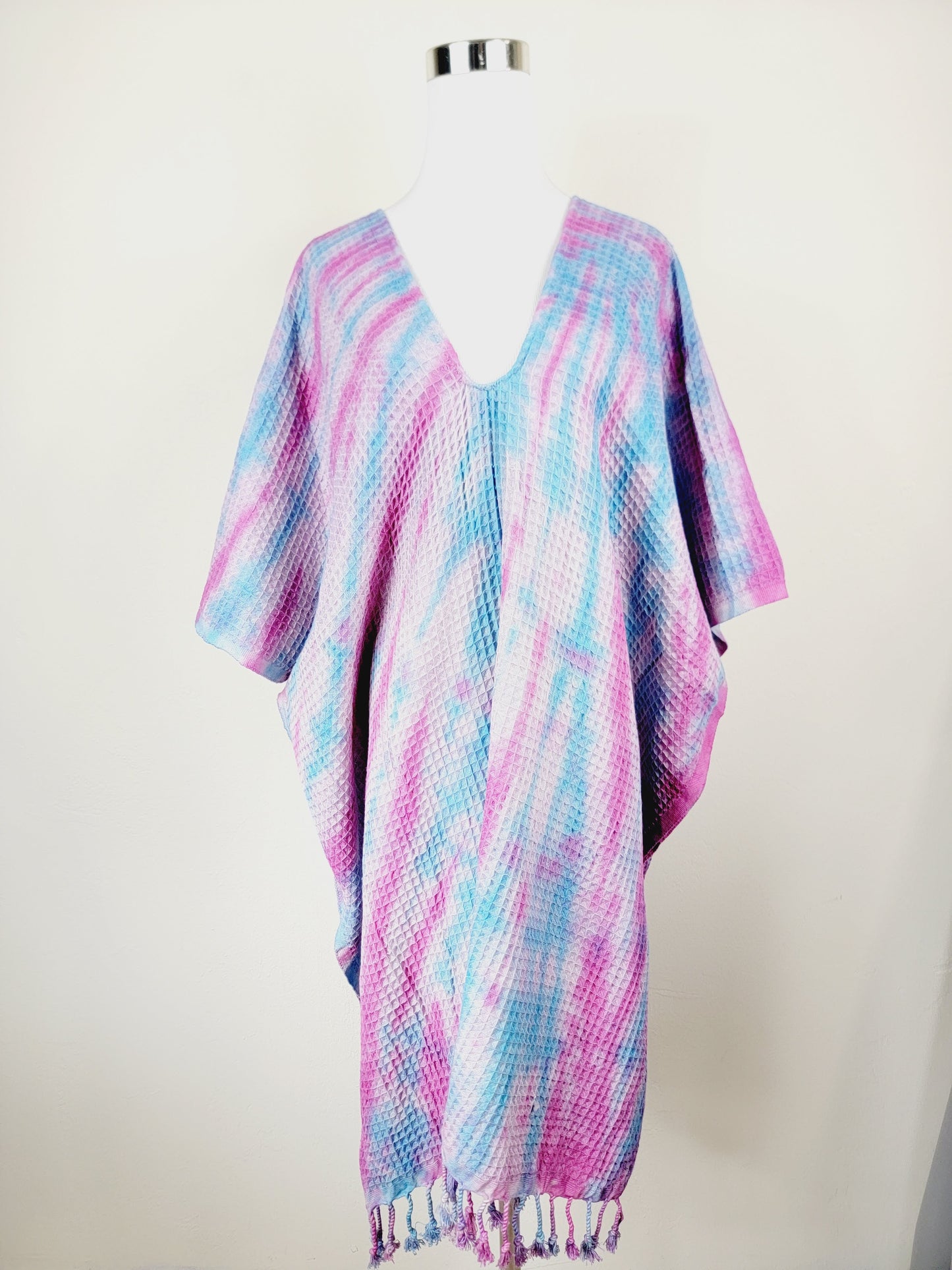 Toalla de baño, Toalla de gofre, Toalla de playa turca, Tie dye hecho a mano