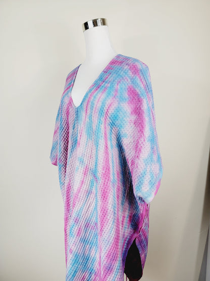 Toalla de baño, Toalla de gofre, Toalla de playa turca, Tie dye hecho a mano