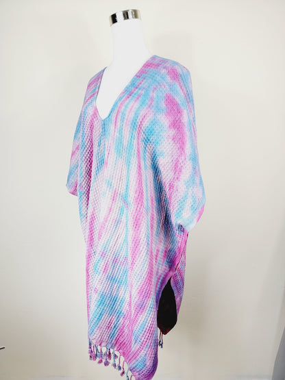 Toalla de baño, Toalla de gofre, Toalla de playa turca, Tie dye hecho a mano