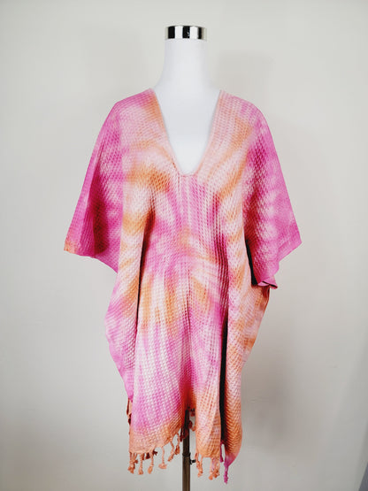 Toalla de baño, Toalla de gofre, Toalla de playa turca, Tie dye hecho a mano